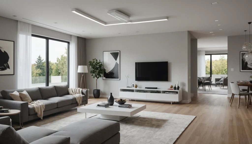support TV électrique plafond