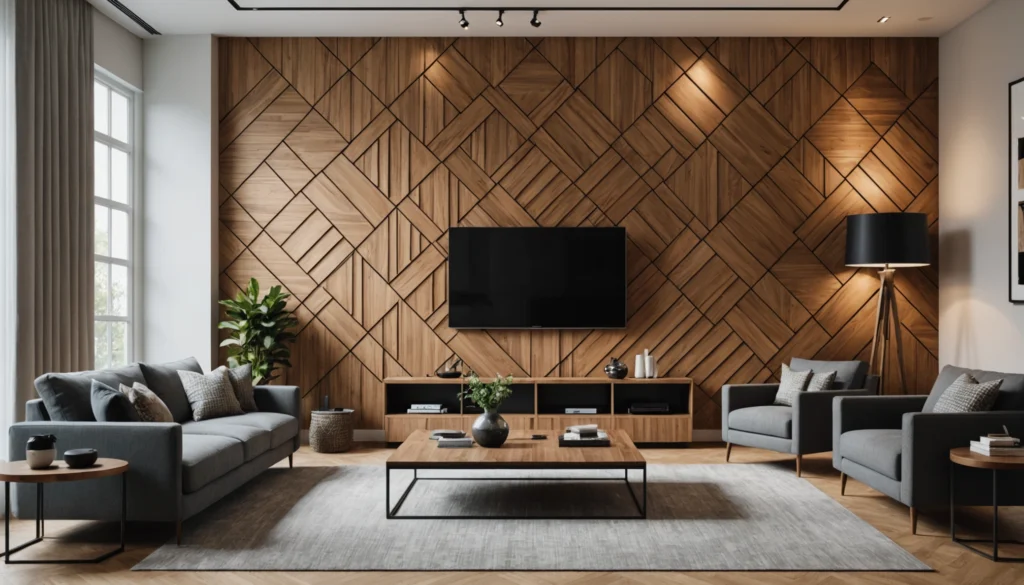 décorer les murs avec du bois